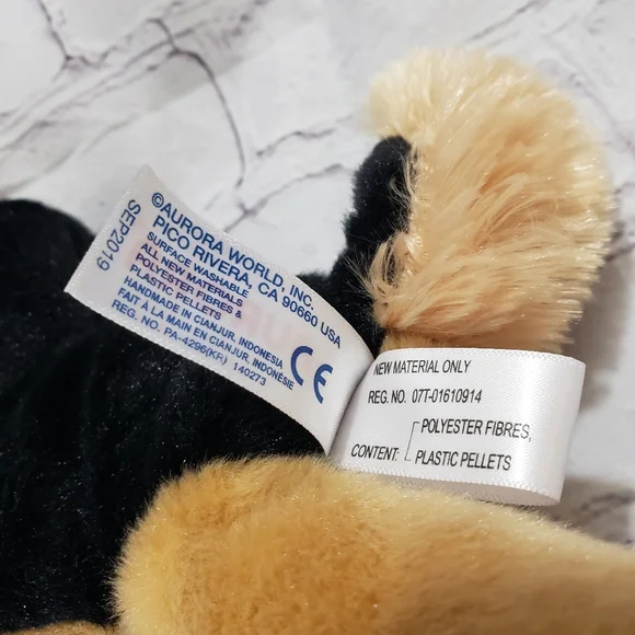 🌞SOLD🌞 Aurora Flopsie Bismarck German Shepherd Plush 9-inch Stuffed Toy 2019 - Picture 6 of 7